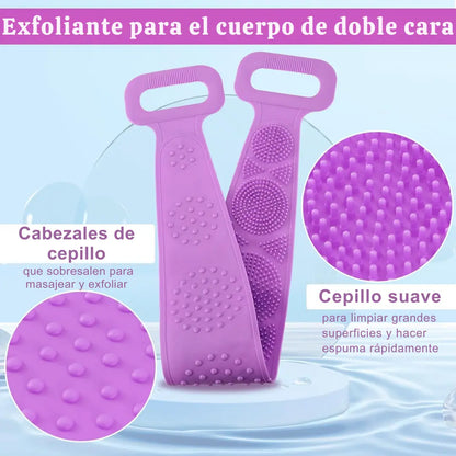 🚿 LLEVA 2 X 1 BODYBLOOM™️ CEPILLO DE SILICONA PARA LIMPIEZA CORPORAL🧖‍♂️