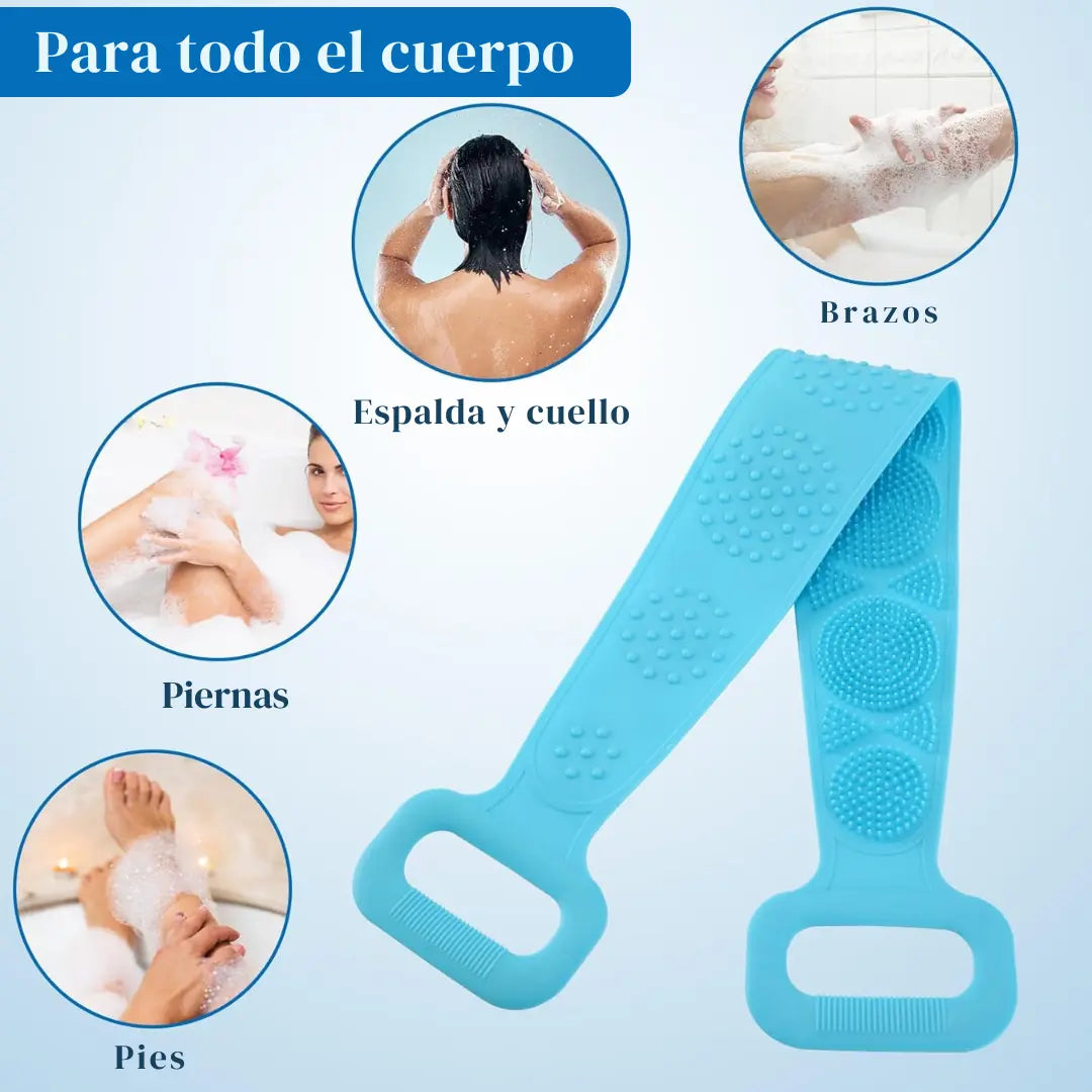 🚿 LLEVA 2 X 1 BODYBLOOM™️ CEPILLO DE SILICONA PARA LIMPIEZA CORPORAL🧖‍♂️